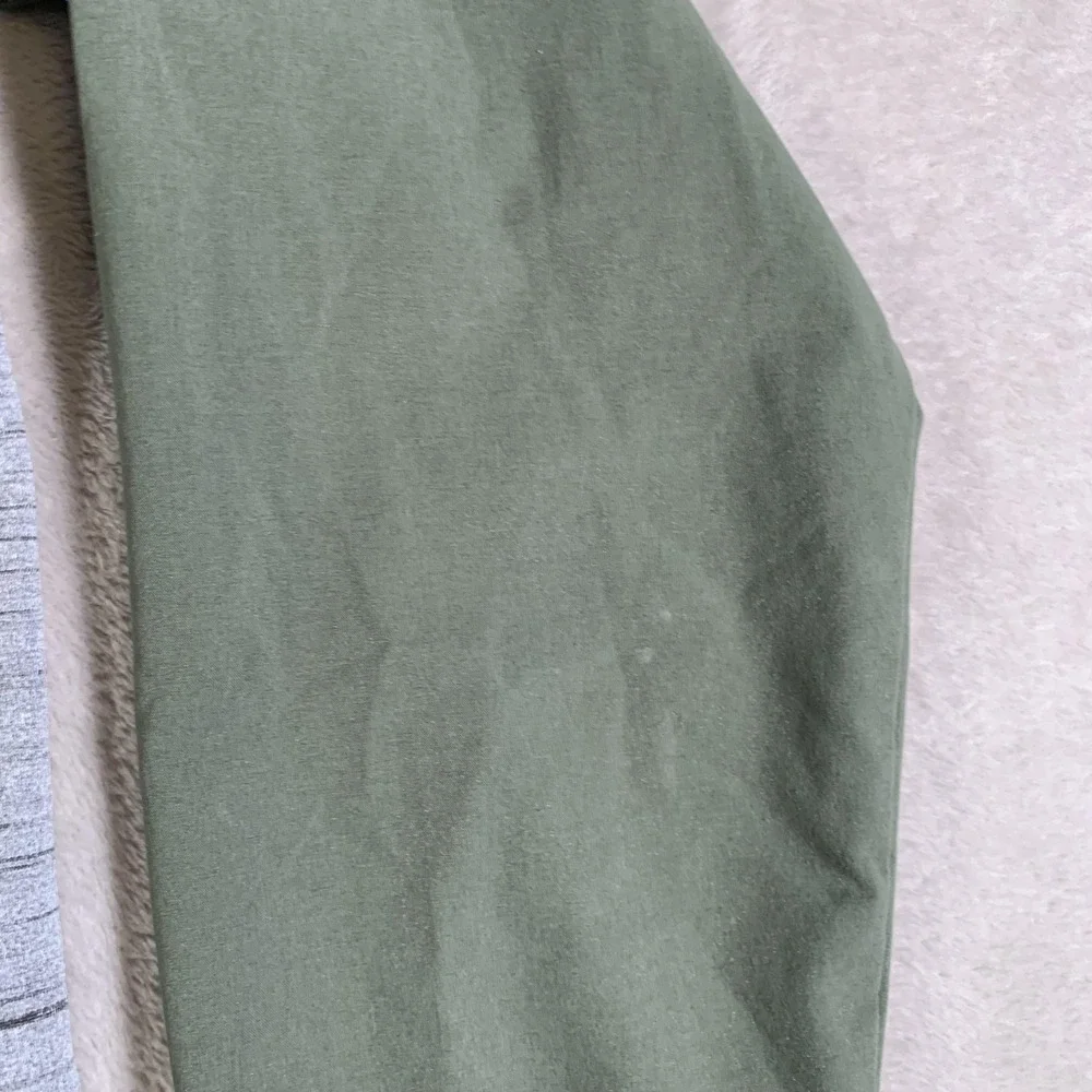 Adidas Climalite Hoodie Mens Medium Green Gray Half Zip Pullover Athletic Active